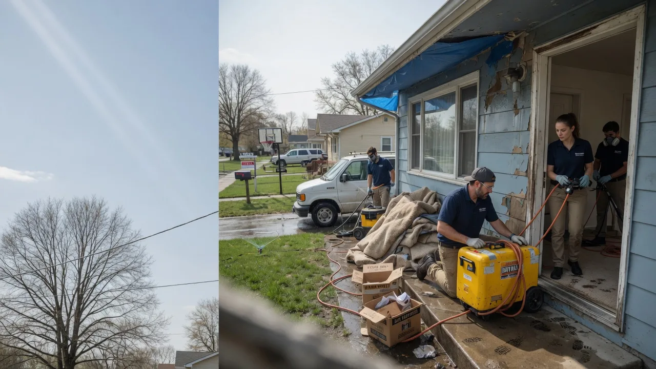 Basement Flood Cleanup in Girard, OH near me